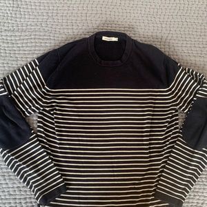 J Lindeberg striped long sleeve. Blue and white